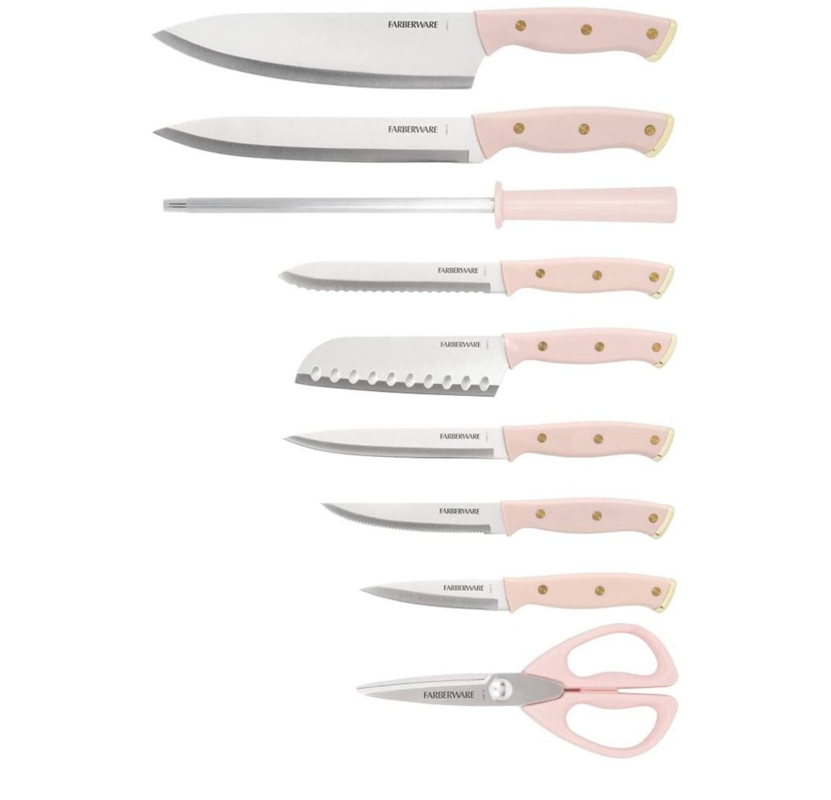 مجموعه 15 تکه چاقوی آکاسیا سه پرچ Farberware