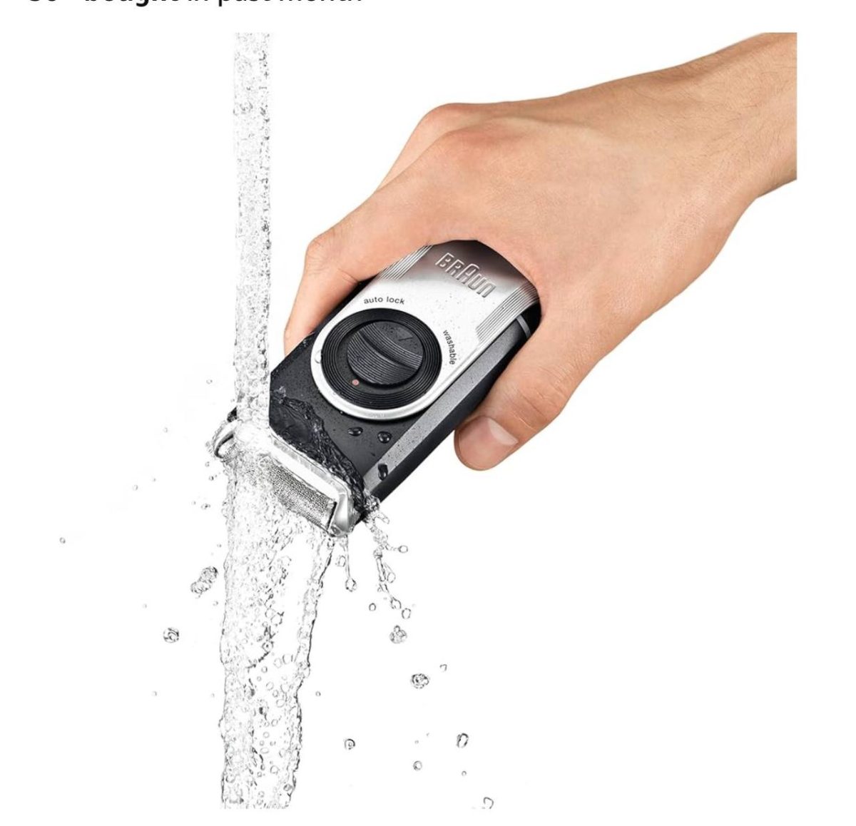 ریش تراش برقی مسافرتی براون پاکتگو مدل M90 - تصویر 2